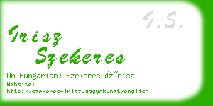 irisz szekeres business card